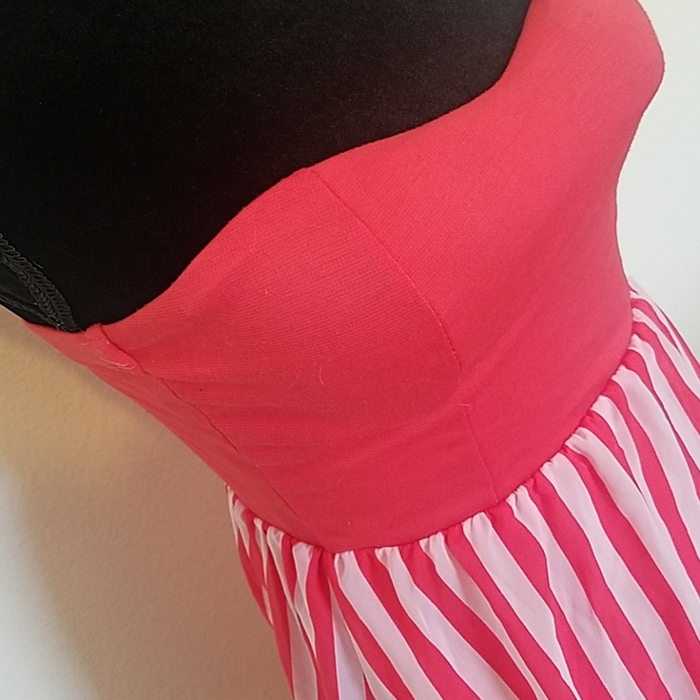 🔥3 for $30 🔥 Strapless red high low summer dress